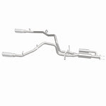 MagnaFlow 19684 speq series cat-back exhaust, side view of the turntable spin