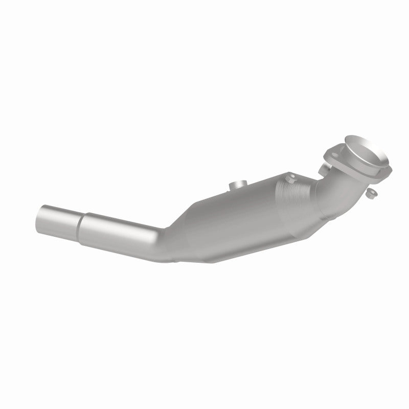 MagnaFlow 52997 oem grade direct-fit catalytic converter, opposite rear three-quarter view of the turntable spin