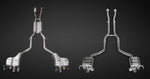 Capristo Bentley Continental GT V8 exhaust with mid-pipes, both layouts