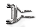 Akrapovic BMW M2 Competition (F87N) Slip-On Line (Titanium) w/Carbon Fiber Tips S-BM/T/3H for BMW M2 Competition F87 2019-2021, side view