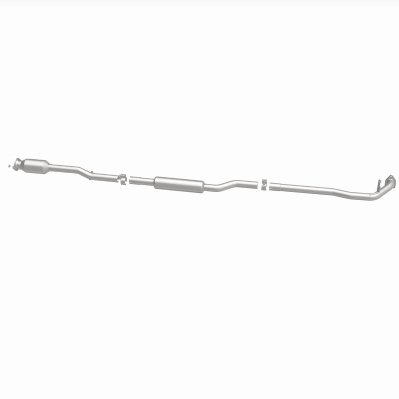 MagnaFlow 280651 oem grade direct-fit catalytic converter, side view of the turntable spin