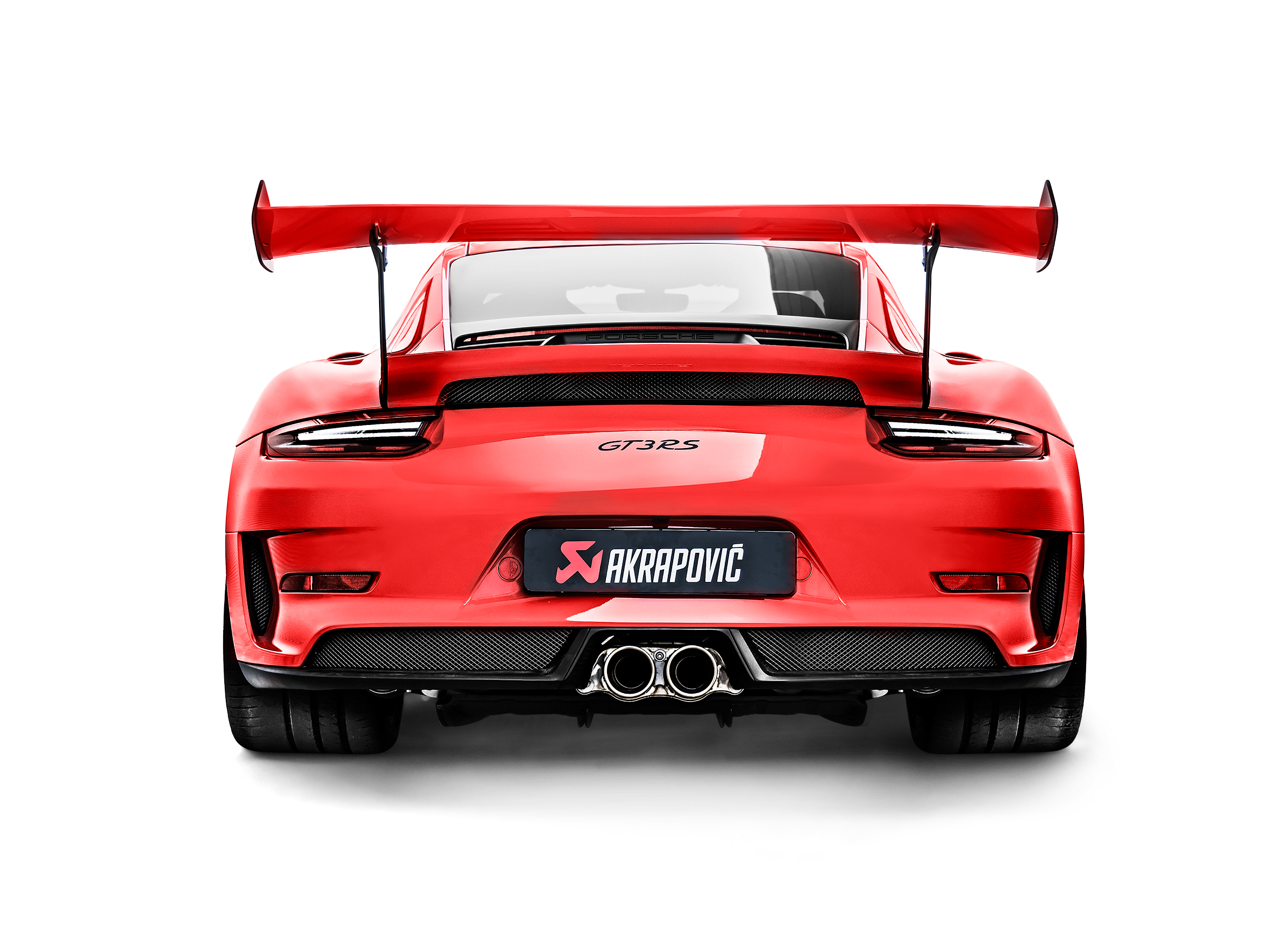 Akrapovic Slip-On Line (Titanium) S-PO/TI/10H for Porsche 911 GT3 (991.2) 2018-2019, side view