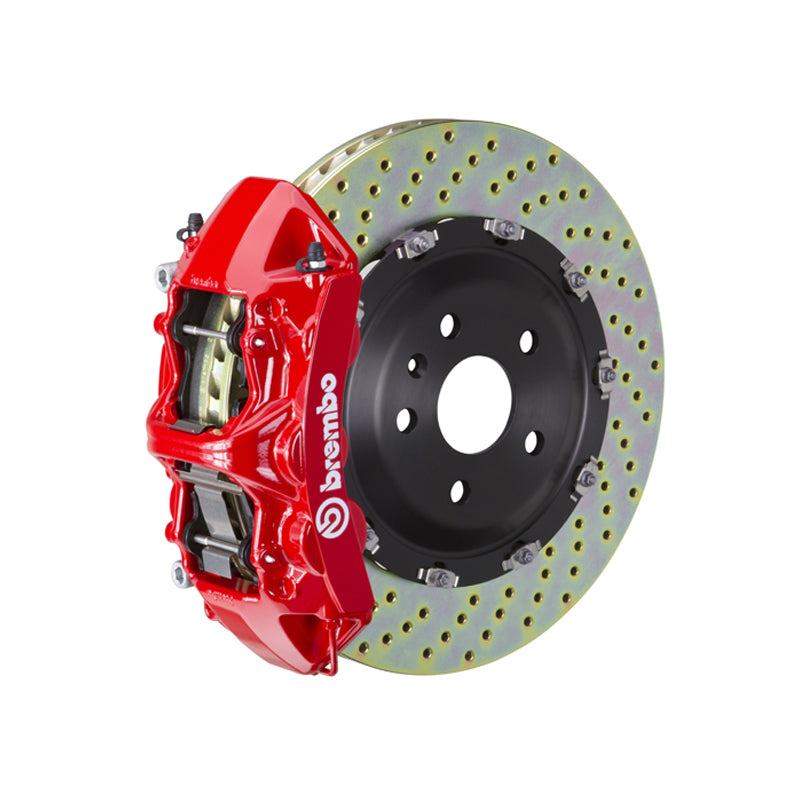 F80 M3 Brembo GT 6-piston front kit, red caliper, drilled 2-piece disc