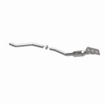 MagnaFlow 5551066 carb manifold converter, opposite front three-quarter view of the turntable spin