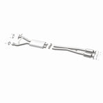 MagnaFlow 52849 oem grade direct-fit catalytic converter, opposite rear three-quarter view of the turntable spin