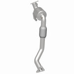 MagnaFlow 5481947 carb direct-fit catalytic converter, rear three-quarter view of the turntable spin
