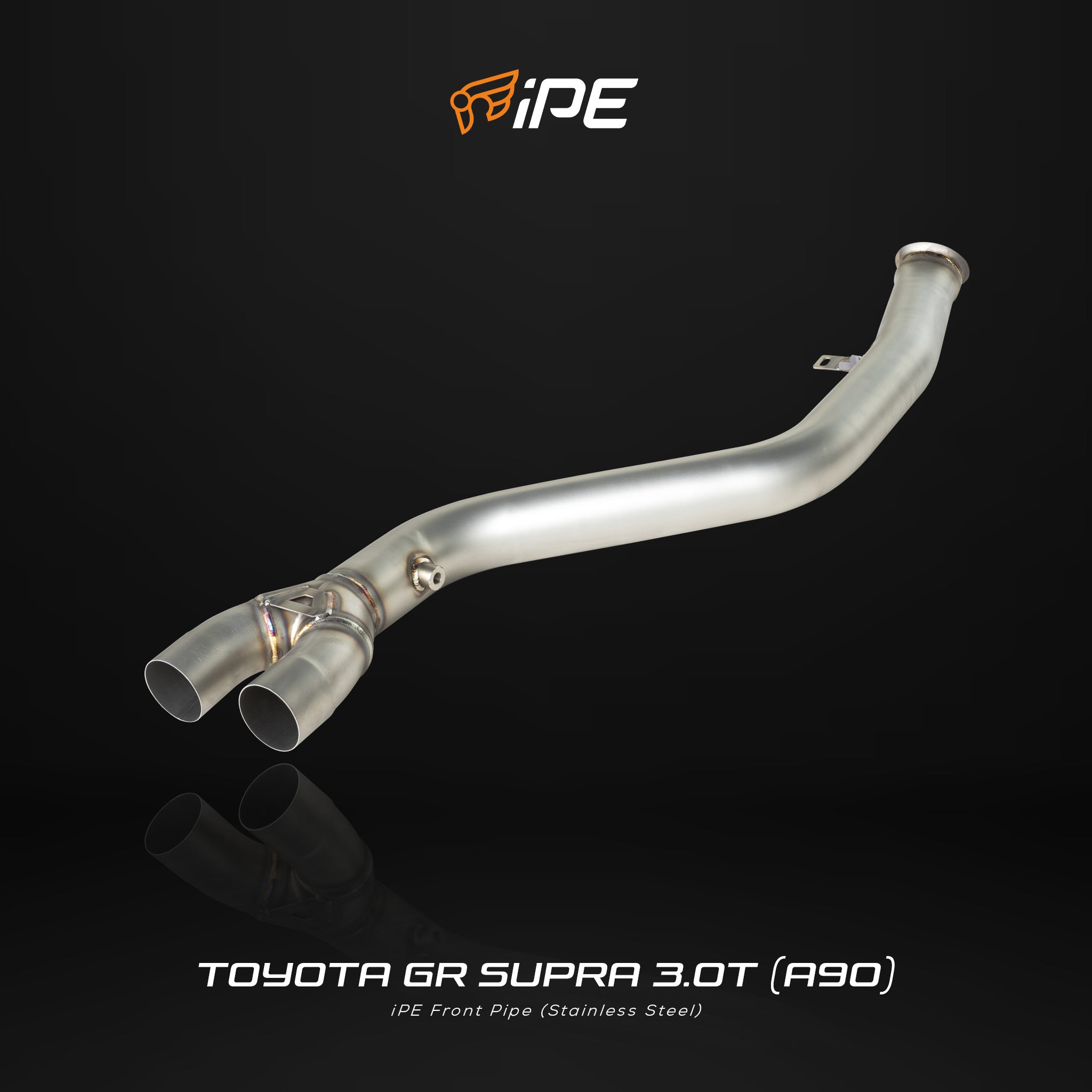 IPE stainless steel front pipe for the Toyota GR Supra A90