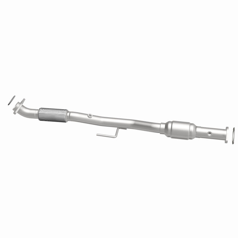 MagnaFlow 5571504 carb direct-fit catalytic converter, side view of the turntable spin