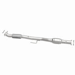 MagnaFlow 5571504 carb direct-fit catalytic converter, side view of the turntable spin