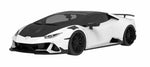 Render of a white Huracan with carbon side intakes