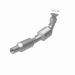 MagnaFlow 5411939 carb direct-fit catalytic converter, rear view of the turntable spin