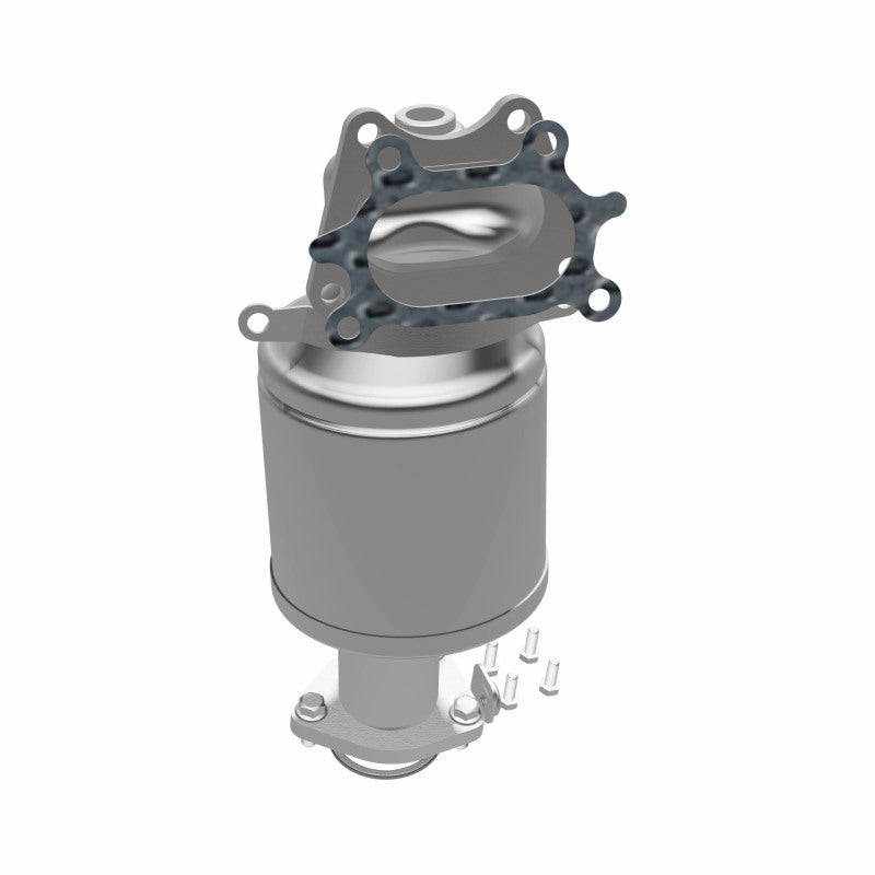 MagnaFlow 52306 oem grade manifold converter, opposite side view of the turntable spin