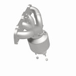 MagnaFlow 24424 oem grade manifold converter, side view of the turntable spin