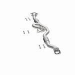 BRExhaust 107-0221 exhaust pipe, opposite side view of the turntable spin