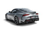 Akrapovic Toyota Supra (A90) Slip-On Line (Titanium) S-TY/T/1H for Toyota GR Supra A90 2020-2027, top view