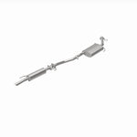 BRExhaust 106-0467 direct-fit exhaust kit, rear view of the turntable spin