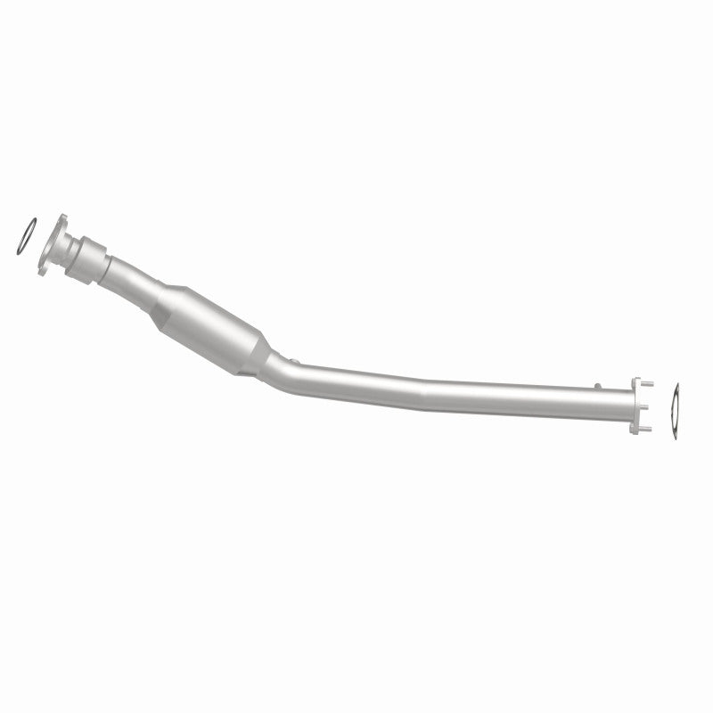 MagnaFlow 5551220 carb direct-fit catalytic converter, side view of the turntable spin