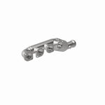 MagnaFlow 5551236 carb manifold converter, opposite front three-quarter view of the turntable spin
