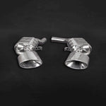 Capristo valved rear mufflers with RS-style oval tips for Audi RS6 / RS7 C8