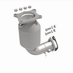 MagnaFlow 6511822 epa direct-fit catalytic converter, front three-quarter view of the turntable spin
