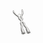 MagnaFlow 21-973 oem grade direct-fit catalytic converter, opposite side view of the turntable spin