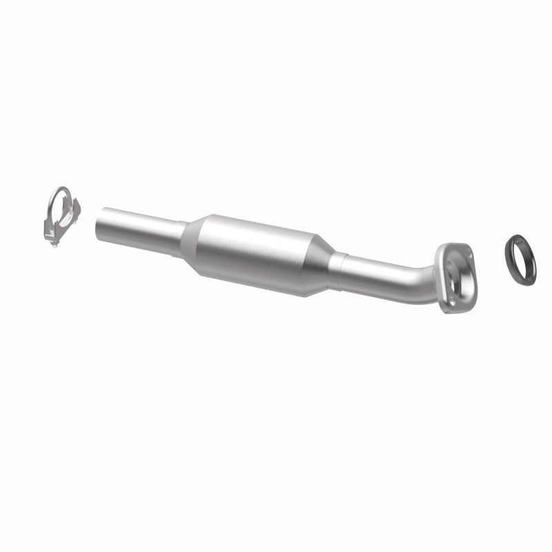 MagnaFlow 51449 oem grade direct-fit catalytic converter, opposite rear three-quarter view of the turntable spin
