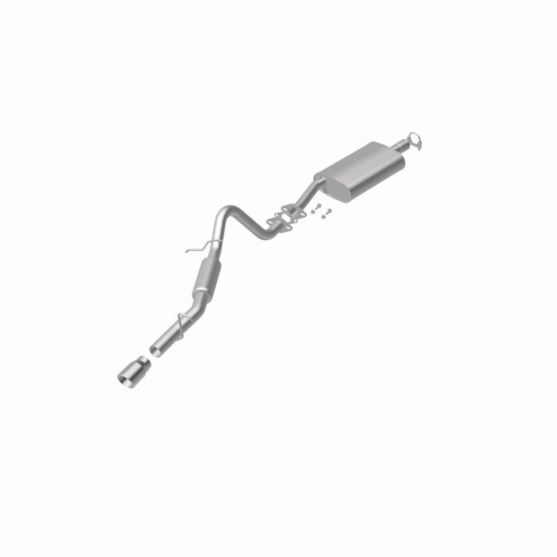 BRExhaust 106-0535 direct-fit exhaust kit, rear view of the turntable spin