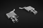 Capristo ECE valved mufflers for BMW 650i F12/F13/F06 with polished stainless twin round tips