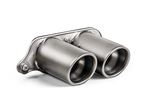 Akrapovic Tail pipe set (Titanium) TP-T/S/19 for Porsche 911 GT3 RS (991.2) 2019, angled view