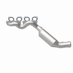 MagnaFlow 5551237 carb manifold converter, rear view of the turntable spin