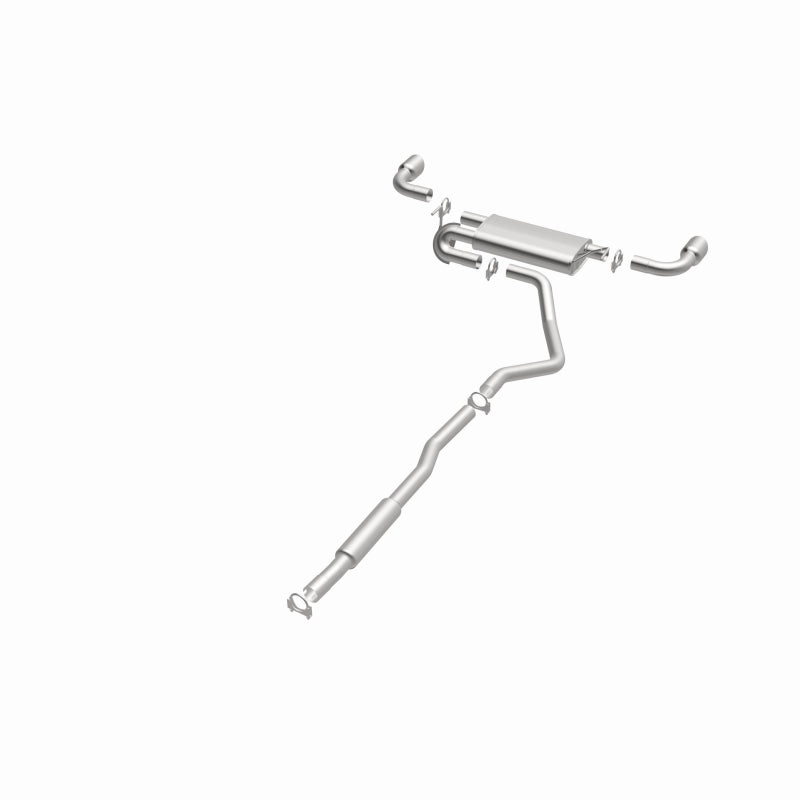 BRExhaust 106-0767 direct-fit exhaust kit, opposite front three-quarter view of the turntable spin