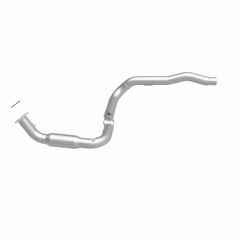MagnaFlow 5451640 carb direct-fit catalytic converter, side view of the turntable spin