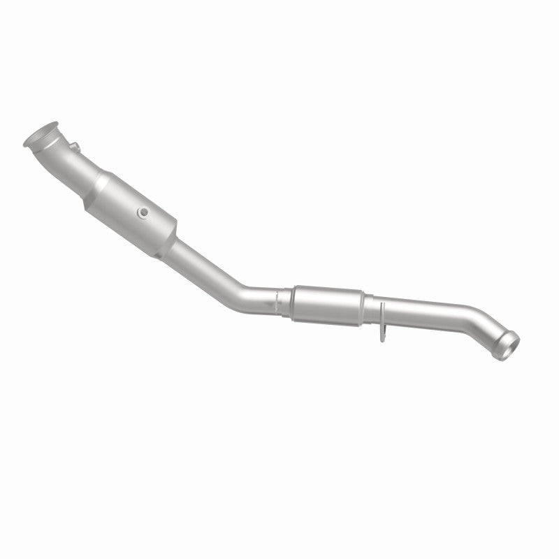 MagnaFlow 5551551 carb direct-fit catalytic converter, side view of the turntable spin