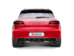 Akrapovic Evolution Line (Titanium) S-PO/TI/7H for Porsche Macan (95B) 2015-2018, rear view