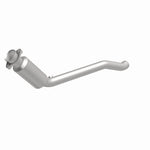 MagnaFlow 5551531 carb direct-fit catalytic converter, front three-quarter view of the turntable spin
