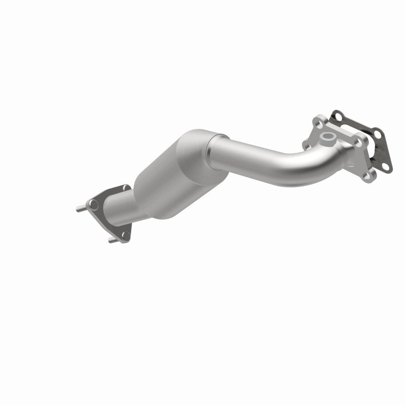 MagnaFlow 52611 oem grade direct-fit catalytic converter, opposite rear three-quarter view of the turntable spin