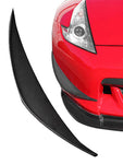 close view of Stillen Front Canards for Nissan 370Z [Z34] 2009-2012 fitted inside a car