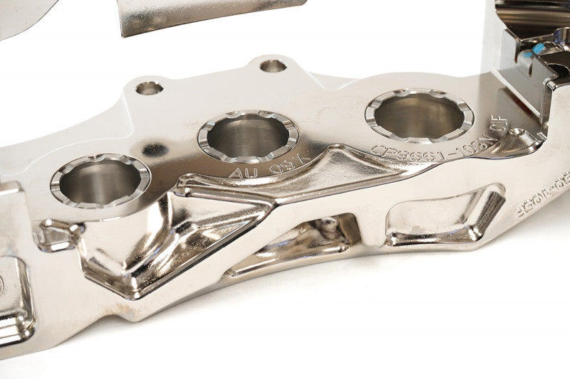 A close up view of CP9660 of the AP Racing by Essex Radi-CAL ENP Competition Brake Kit (Front CP9660/372mm) - Subaru BRZ, Scion FR-S & Toyota GT86/GR86 2013+ with a white background