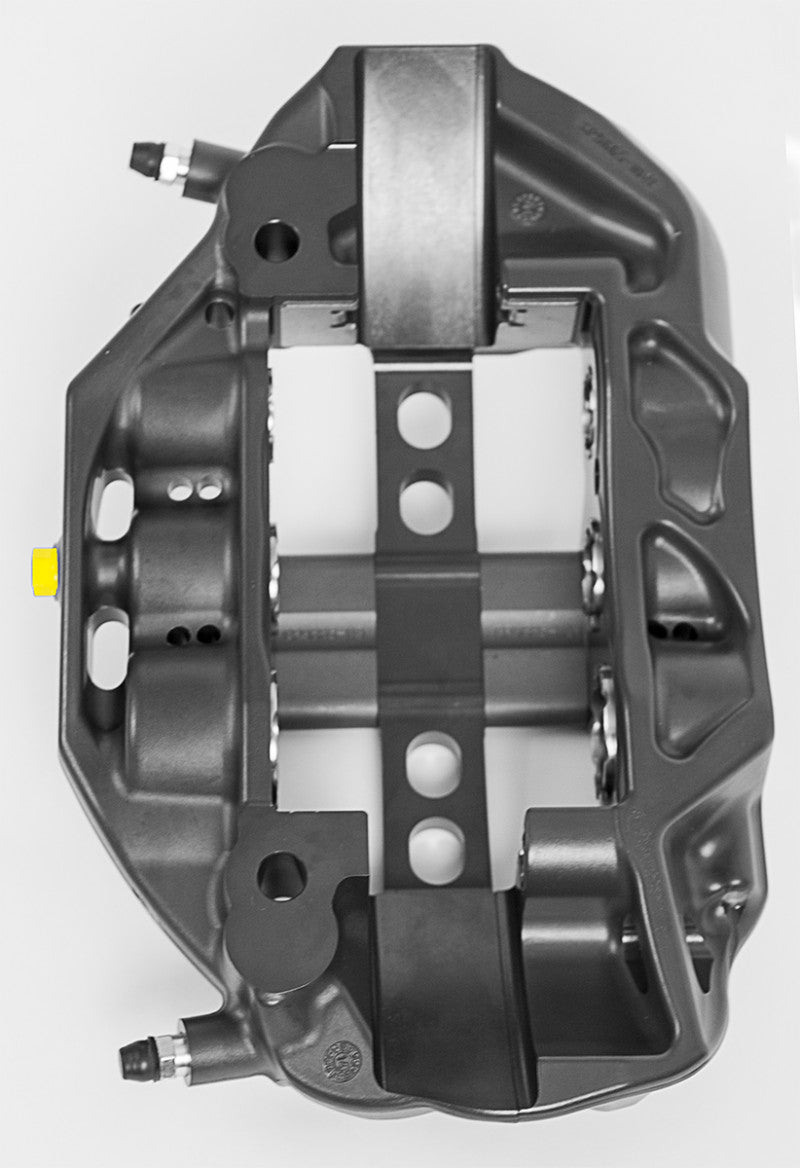 A top view of CP9668 AP Racing by Essex Radi-CAL Competition Brake Kit (Front CP9668/372mm)- Nissan 370Z with the white background