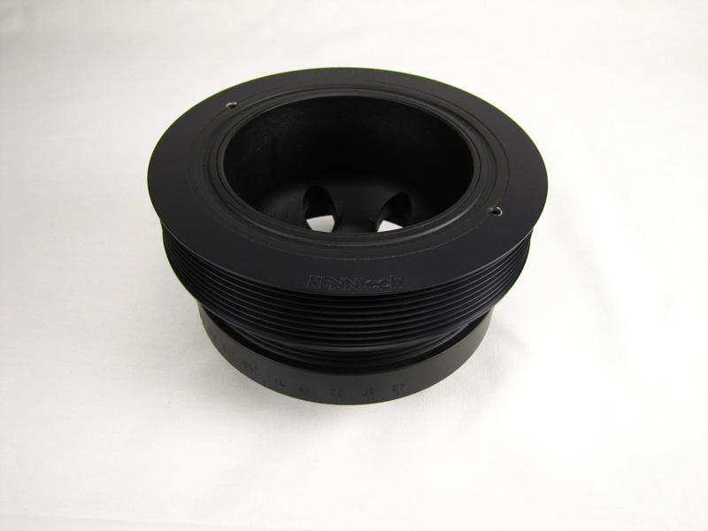 Black RennTech supercharger pulley - R1 Performance Package for the 2003-2006 CL 55 AMG Kompressor
