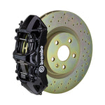 Camaro Brembo GT 6-piston front kit, black caliper, 355mm drilled 1-piece disc