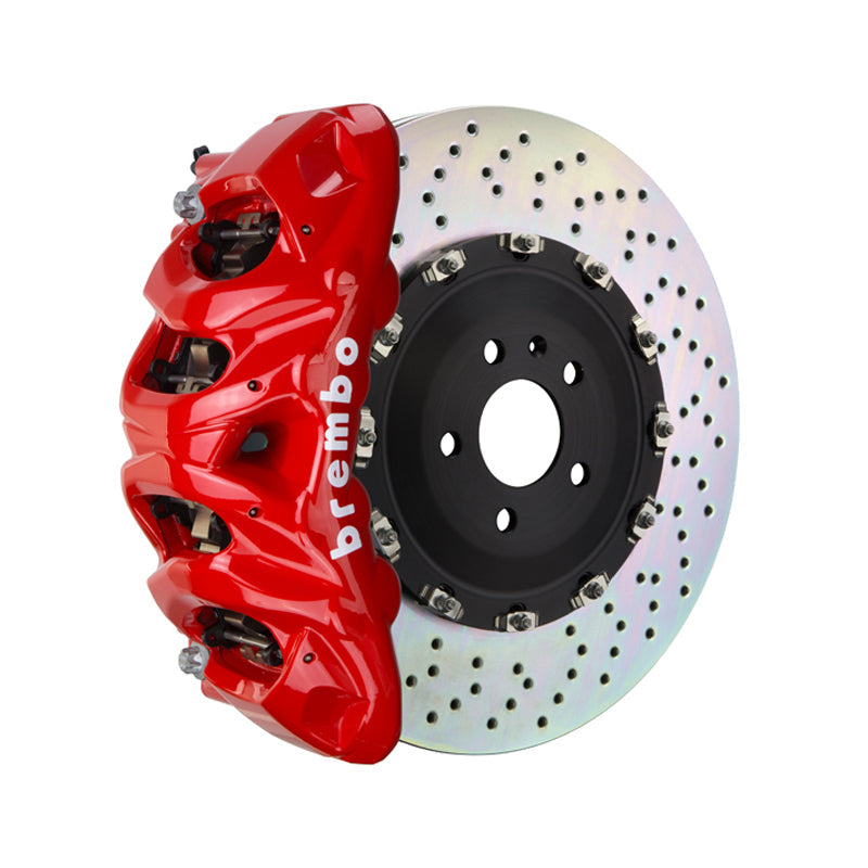 C7 S7 Brembo GT 8-piston front kit, red caliper, 412mm drilled 2-piece disc