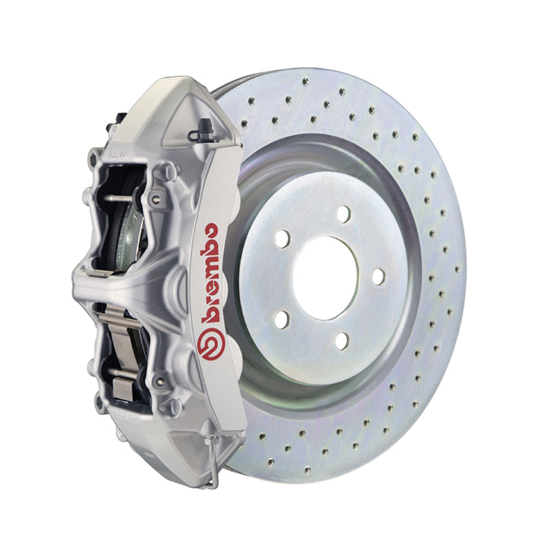 Camaro Brembo GT 6-piston front kit, silver caliper, 355mm drilled 1-piece disc