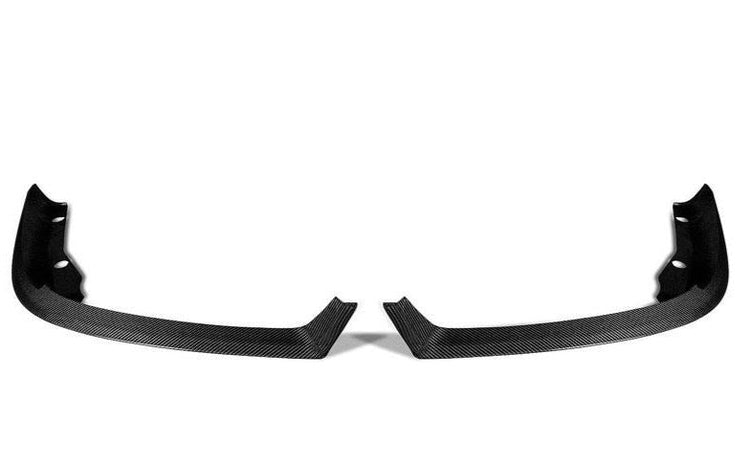 A front view of TECHART Carbon Fiber Rear Diffuser Gloss Porsche 991.2 GT3 RS with white background