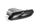 Akrapovic Mercedes Benz E63 (W213) Evolution Tail Pipe Set (High Gloss Carbon) TP-CT/46/G for Mercedes-Benz E63 AMG Sedan/Wagon W213/S213 2018-2023, side view