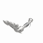 MagnaFlow 5531253 carb manifold converter, opposite front three-quarter view of the turntable spin
