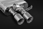 Capristo BMW 550i F10 ECE valved muffler with twin stainless tips