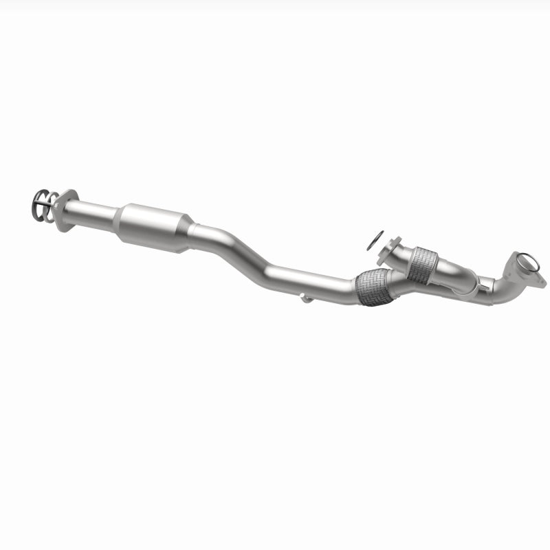 MagnaFlow 280403 oem grade direct-fit catalytic converter, opposite rear three-quarter view of the turntable spin
