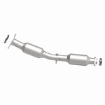 MagnaFlow 5411710 carb direct-fit catalytic converter, side view of the turntable spin