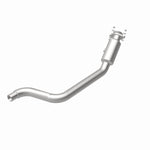 MagnaFlow 5561400 carb direct-fit catalytic converter, rear view of the turntable spin